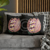 Octopus In The Shell Art Black Spun Polyester Square Pillow Case Home Decor