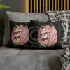 Octopus In The Shell Art Black Spun Polyester Square Pillow Case Home Decor