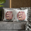 Octopus In The Shell Art White Spun Polyester Square Pillow Case Home Decor