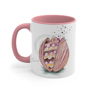 Octopus In The Shell Bubbles Art Accent Coffee Mug 11Oz Pink /