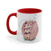Octopus In The Shell Bubbles Art Accent Coffee Mug 11Oz Red /