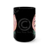 Octopus In The Shell Bubbles Art Black Mug 15Oz