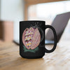 Octopus In The Shell Bubbles Art Black Mug 15Oz