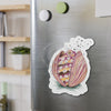 Octopus In The Shell Bubbles Art Die-Cut Magnets Home Decor