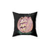 Octopus In The Shell Bubbles Cosmic Dancer Art Pillow Home Decor