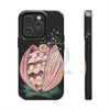 Octopus In The Shell Bubbles On Black Art Mate Tough Phone Cases Iphone 14 Pro Case