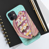 Octopus In The Shell Bubbles On Teal Art Mate Tough Phone Cases Case