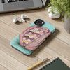 Octopus In The Shell Bubbles On Teal Art Mate Tough Phone Cases Case