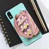 Octopus In The Shell Bubbles On Teal Art Mate Tough Phone Cases Case