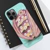 Octopus In The Shell Bubbles On Teal Art Mate Tough Phone Cases Case