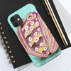 Octopus In The Shell Bubbles On Teal Art Mate Tough Phone Cases Case