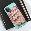 Octopus In The Shell Bubbles On Teal Art Mate Tough Phone Cases Case