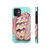 Octopus In The Shell Bubbles On Teal Art Mate Tough Phone Cases Iphone 12 Mini Case