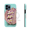 Octopus In The Shell Bubbles On Teal Art Mate Tough Phone Cases Iphone 13 Pro Max Case