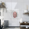Octopus In The Shell Bubbles On White Art Ceramic Photo Tile Home Decor