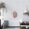 Octopus In The Shell Bubbles On White Art Ceramic Photo Tile Home Decor