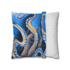 Octopus Kraken Blue Watercolor Art Spun Polyester Square Pillow Case Home Decor