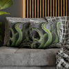 Octopus Kraken Green Art Spun Polyester Square Pillow Case Home Decor