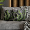 Octopus Kraken Green Art Spun Polyester Square Pillow Case Home Decor