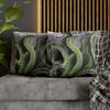 Octopus Kraken Green Art Spun Polyester Square Pillow Case Home Decor