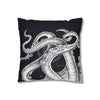 Octopus Kraken Tentacles Black Ink Art Spun Polyester Square Pillow Case Home Decor