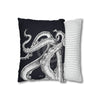 Octopus Kraken Tentacles Black Ink Art Spun Polyester Square Pillow Case Home Decor