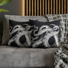 Octopus Kraken Tentacles Black Ink Art Spun Polyester Square Pillow Case Home Decor