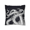 Octopus Kraken Tentacles Black Ink Art Spun Polyester Square Pillow Case Home Decor