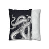 Octopus Kraken Tentacles Black Ink Art Spun Polyester Square Pillow Case Home Decor