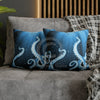 Octopus Kraken Tentacles Galaxy Star Blue Watercolor Art Spun Polyester Square Pillow Case Home