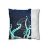 Octopus Kraken Tentacles Galaxy Star Watercolor Art Spun Polyester Square Pillow Case Home Decor