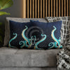 Octopus Kraken Tentacles Galaxy Star Watercolor Art Spun Polyester Square Pillow Case Home Decor