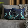 Octopus Kraken Tentacles Galaxy Star Watercolor Art Spun Polyester Square Pillow Case Home Decor