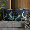 Octopus Kraken Tentacles Galaxy Star Watercolor Art Spun Polyester Square Pillow Case Home Decor