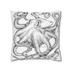 Octopus Kraken Tentacles Ink Art Spun Polyester Square Pillow Case Home Decor