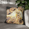 Octopus Kraken Tentacles Ink Coral Black Art Spun Polyester Square Pillow Case 18 × Home Decor