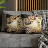 Octopus Kraken Tentacles Ink Coral Black Art Spun Polyester Square Pillow Case Home Decor