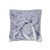 Octopus Kraken Tentacles Purple Ink Art Spun Polyester Square Pillow Case Home Decor