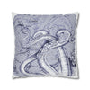 Octopus Kraken Tentacles Purple Ink Art Spun Polyester Square Pillow Case Home Decor