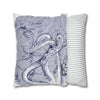 Octopus Kraken Tentacles Purple Ink Art Spun Polyester Square Pillow Case Home Decor