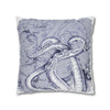 Octopus Kraken Tentacles Purple Ink Art Spun Polyester Square Pillow Case Home Decor