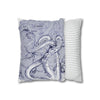 Octopus Kraken Tentacles Purple Ink Art Spun Polyester Square Pillow Case Home Decor