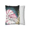 Octopus Nautilus Blue Yellow Stippling Black Ink Art Spun Polyester Square Pillow Case Home Decor