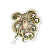 Octopus Olive Green Cute Watercolor Art Die-Cut Magnets 3 X / 1 Pc Home Decor