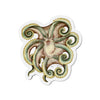 Octopus Olive Green Cute Watercolor Art Die-Cut Magnets 5 X / 1 Pc Home Decor
