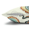 Octopus Pale Green Eggshell White Ink Art Spun Polyester Square Pillow Case Home Decor