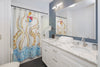Octopus Playing With Beach Ball Shower Curtain Home Decor