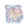 Octopus Purple Blue Rainbow Ink Art Die-Cut Magnets 6 × / 1 Pc Home Decor