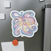 Octopus Purple Blue Rainbow Ink Art Die-Cut Magnets Home Decor