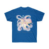 Octopus Purple Blue Tentacles Ink Art Dark Unisex Ultra Cotton Tee Royal / S T-Shirt